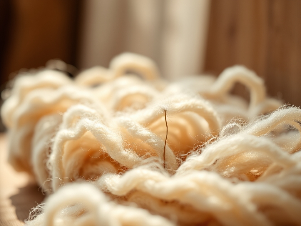 First Time Spinning Wool